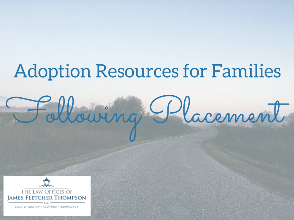 adoption resources for families following placement